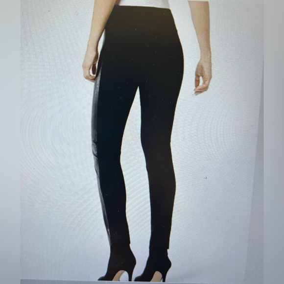 INC FAUX LEATHER BLACK LEGGINGS IN SIZE 2 - Picture 5 of 10